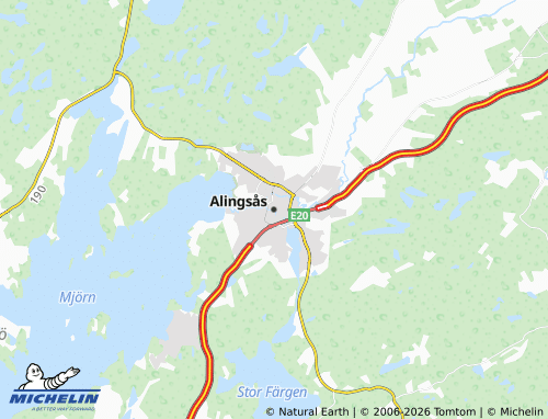Carte MICHELIN Alingsås - ViaMichelin