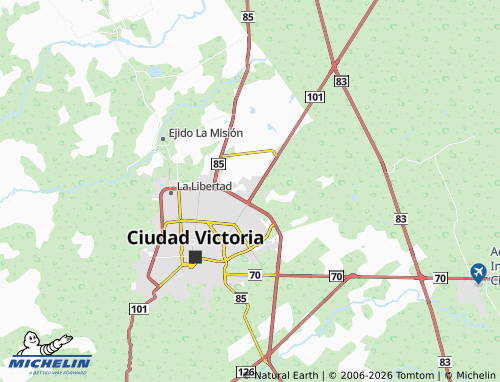 Mapa MICHELIN San Gabriel - ViaMichelin