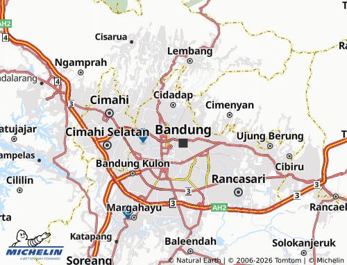 Carte MICHELIN Lebak Siliwangi - ViaMichelin