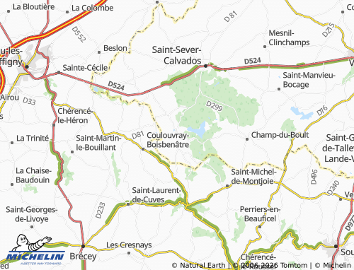 MICHELIN Le Gast map - ViaMichelin