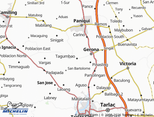 MICHELIN Tagumbao map - ViaMichelin