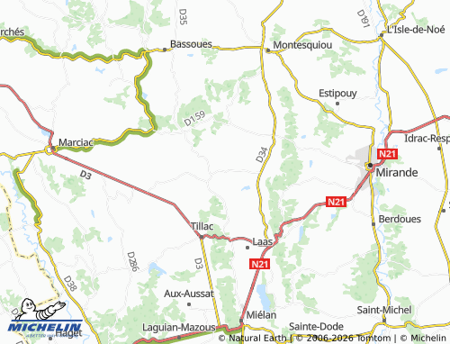 MICHELIN Bars map - ViaMichelin