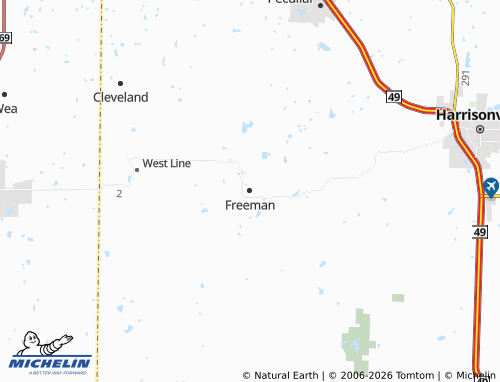 Mappa MICHELIN Freeman - ViaMichelin