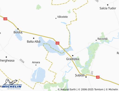 MICHELIN Băile map - ViaMichelin