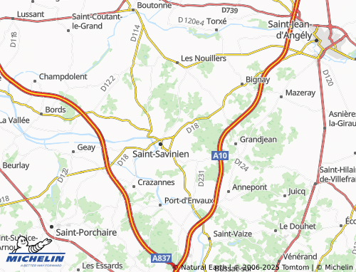 MICHELIN-Landkarte La Richardière - ViaMichelin