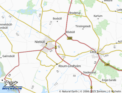 MICHELIN Klockries map - ViaMichelin