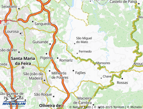 MICHELIN Cabeçais map - ViaMichelin