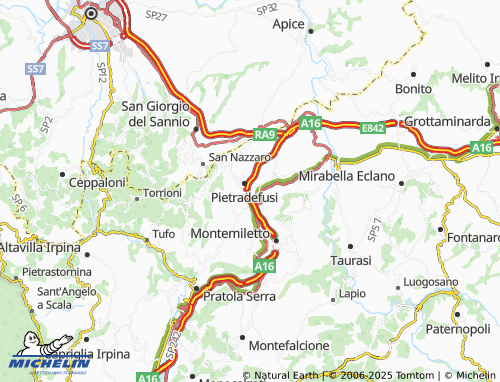 Carte MICHELIN Sant'Elena Irpina - ViaMichelin