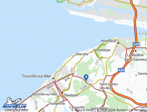 MICHELIN Villerville map - ViaMichelin
