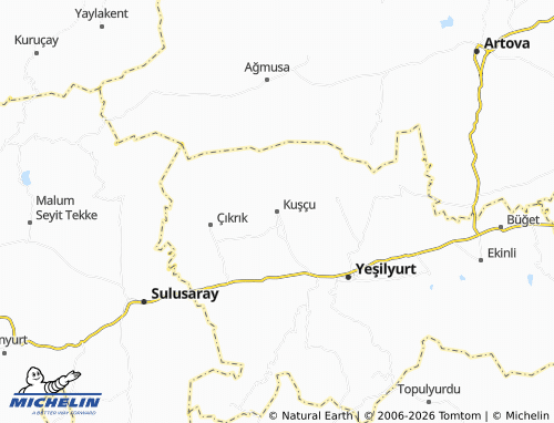 MICHELIN Kuşçu map - ViaMichelin