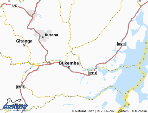 Mappa MICHELIN Kiziba - ViaMichelin