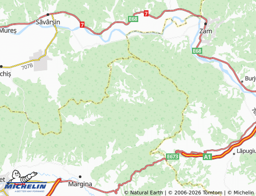 Mappa MICHELIN Bulza - ViaMichelin