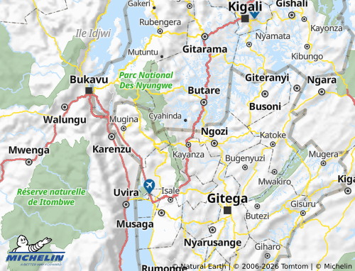 Kaart MICHELIN Kabarore - ViaMichelin