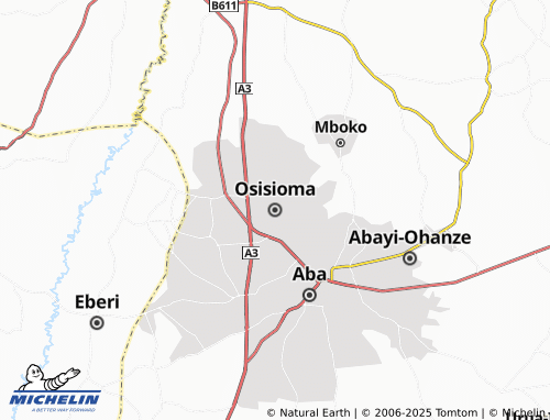MICHELIN Osisioma map - ViaMichelin