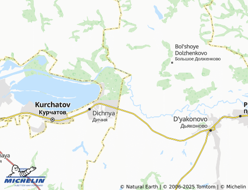 MICHELIN Malyutina map - ViaMichelin