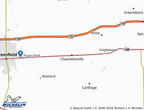 Mappa MICHELIN Charlottesville - ViaMichelin