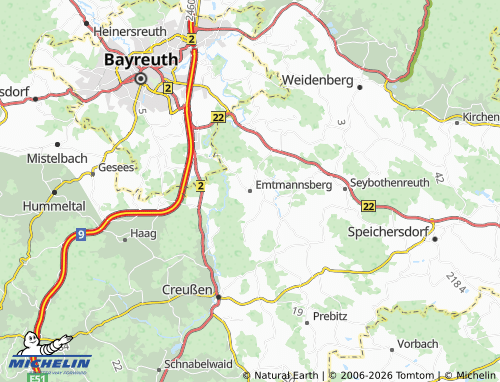 Mappa MICHELIN Emtmannsberg - ViaMichelin
