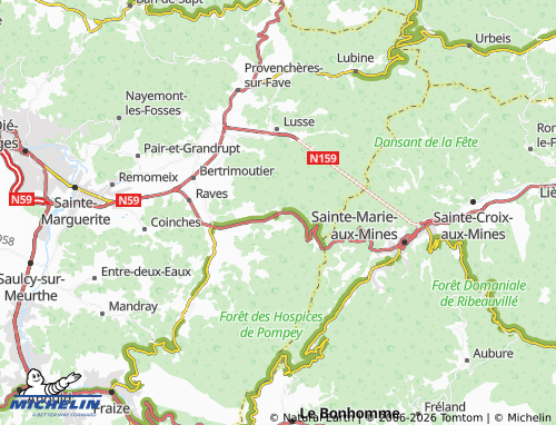 Mappa MICHELIN Wisembach - ViaMichelin