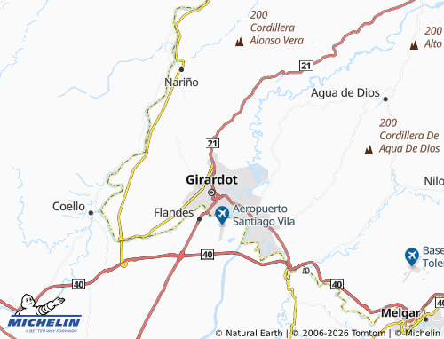 MICHELIN Guabinal Plan map - ViaMichelin