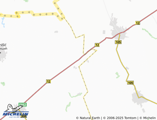 MICHELIN Aleksa Šantić map - ViaMichelin