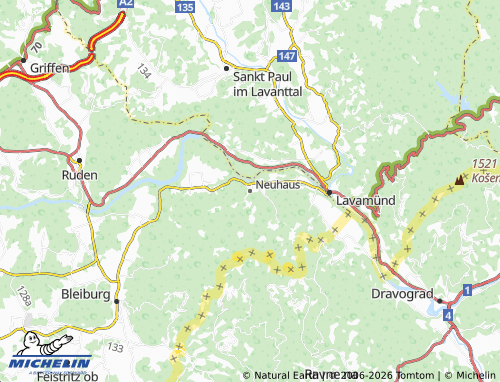 Mappa MICHELIN Neuhaus - ViaMichelin