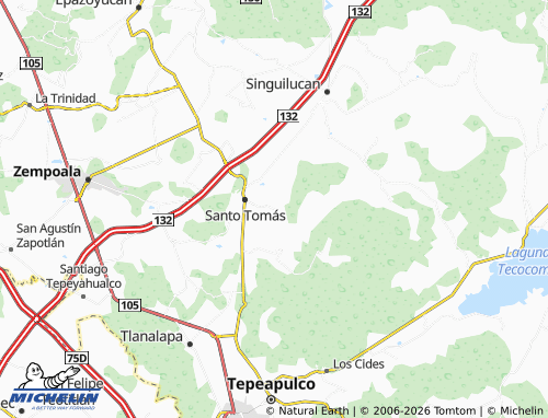 Mappa MICHELIN San Mateo Tlajomulco - ViaMichelin