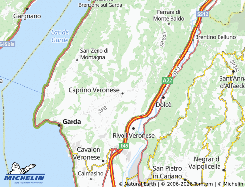 MICHELIN Caprino Veronese map - ViaMichelin