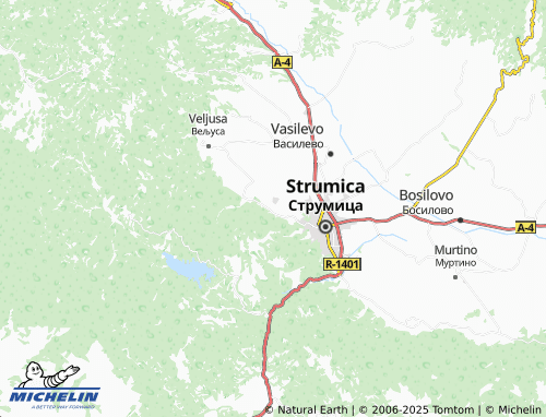 MICHELIN Banica map - ViaMichelin
