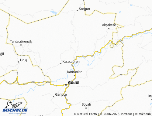 MICHELIN Yeşilöz map - ViaMichelin