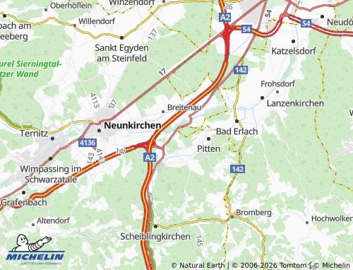 MICHELIN Guntrams map - ViaMichelin