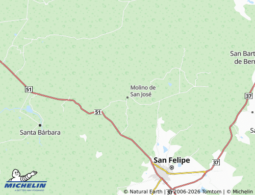Mappa MICHELIN Molino de San José - ViaMichelin