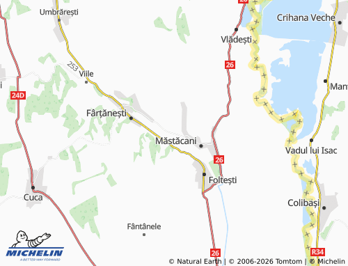Mapa MICHELIN Chiraftei - ViaMichelin