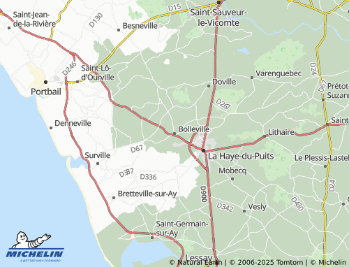 MICHELIN Bolleville map - ViaMichelin