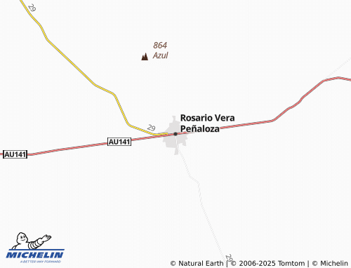 MICHELIN Rosario Vera Peñaloza map - ViaMichelin