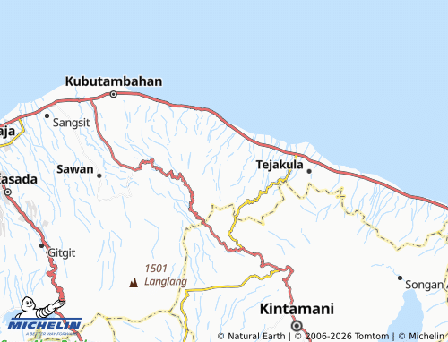 MICHELIN Sembiran map - ViaMichelin