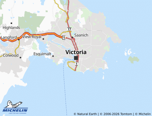 Kaart MICHELIN Victoria - ViaMichelin
