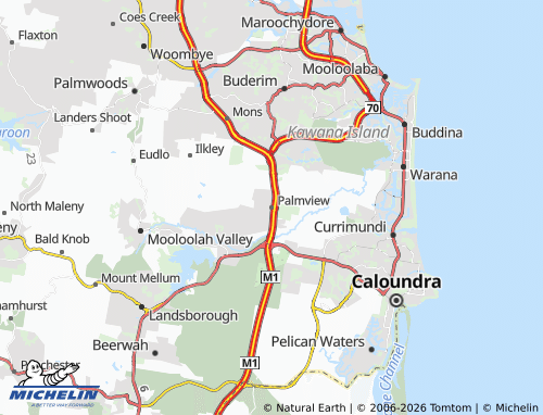 MICHELIN Palmview map - ViaMichelin