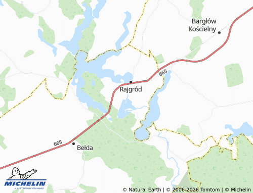 MICHELIN Wojdy map - ViaMichelin