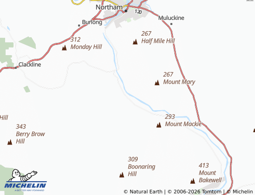 Mapa MICHELIN Muresk - ViaMichelin