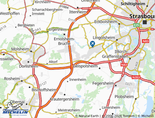 Mapa MICHELIN Duppigheim - ViaMichelin