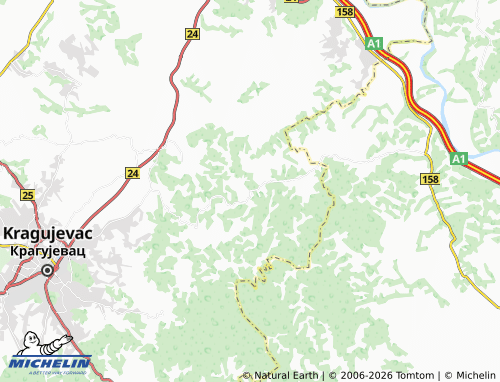Mapa MICHELIN Donje Komarice - ViaMichelin