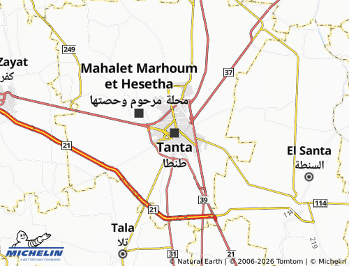 Carte MICHELIN Tanta - ViaMichelin