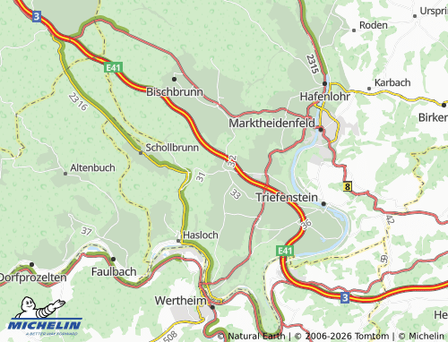 MICHELIN Michelrieth map - ViaMichelin