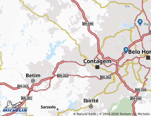 Mapa MICHELIN Chácara Contagem - ViaMichelin