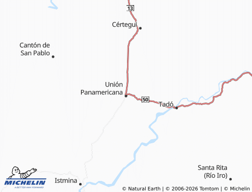 MICHELIN Unión Panamericana map - ViaMichelin