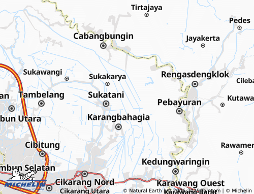 MICHELIN Sukalaksana map - ViaMichelin