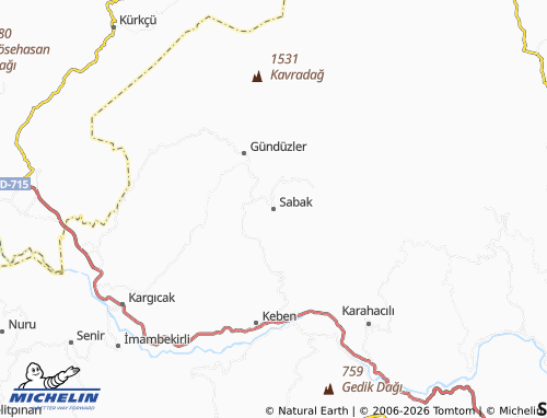 Mappa MICHELIN Sabak - ViaMichelin