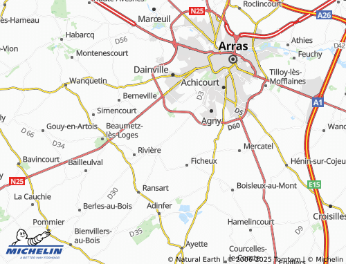 MICHELIN Wailly map - ViaMichelin