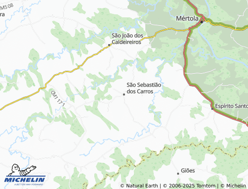 MICHELIN São Sebastião dos Carros map - ViaMichelin