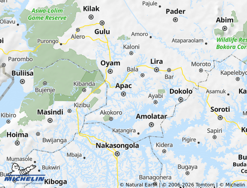 Mappa MICHELIN Apac Municipality - ViaMichelin